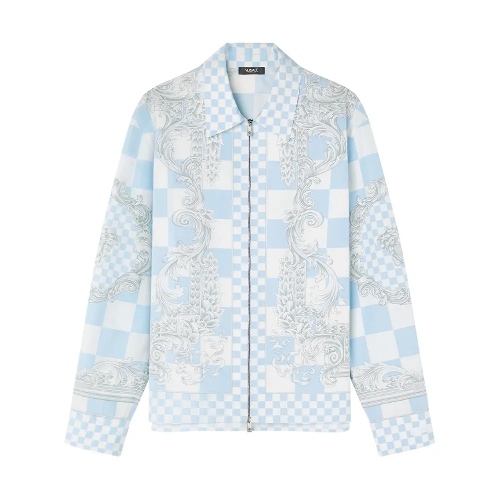 Runway Barocco-Print Shirt Jacket