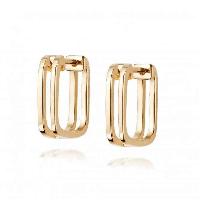 Rupi Huggie Hoop 18ct Gold Plate Earrings HUG16_GP