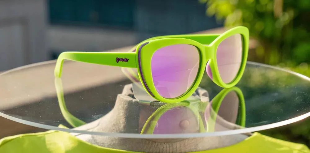 SALE: Goodr Runway Active Sunglasses - Total Lime Piece