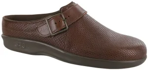 SAS Women's Clog Slip On Loafer WOVEN BROWN