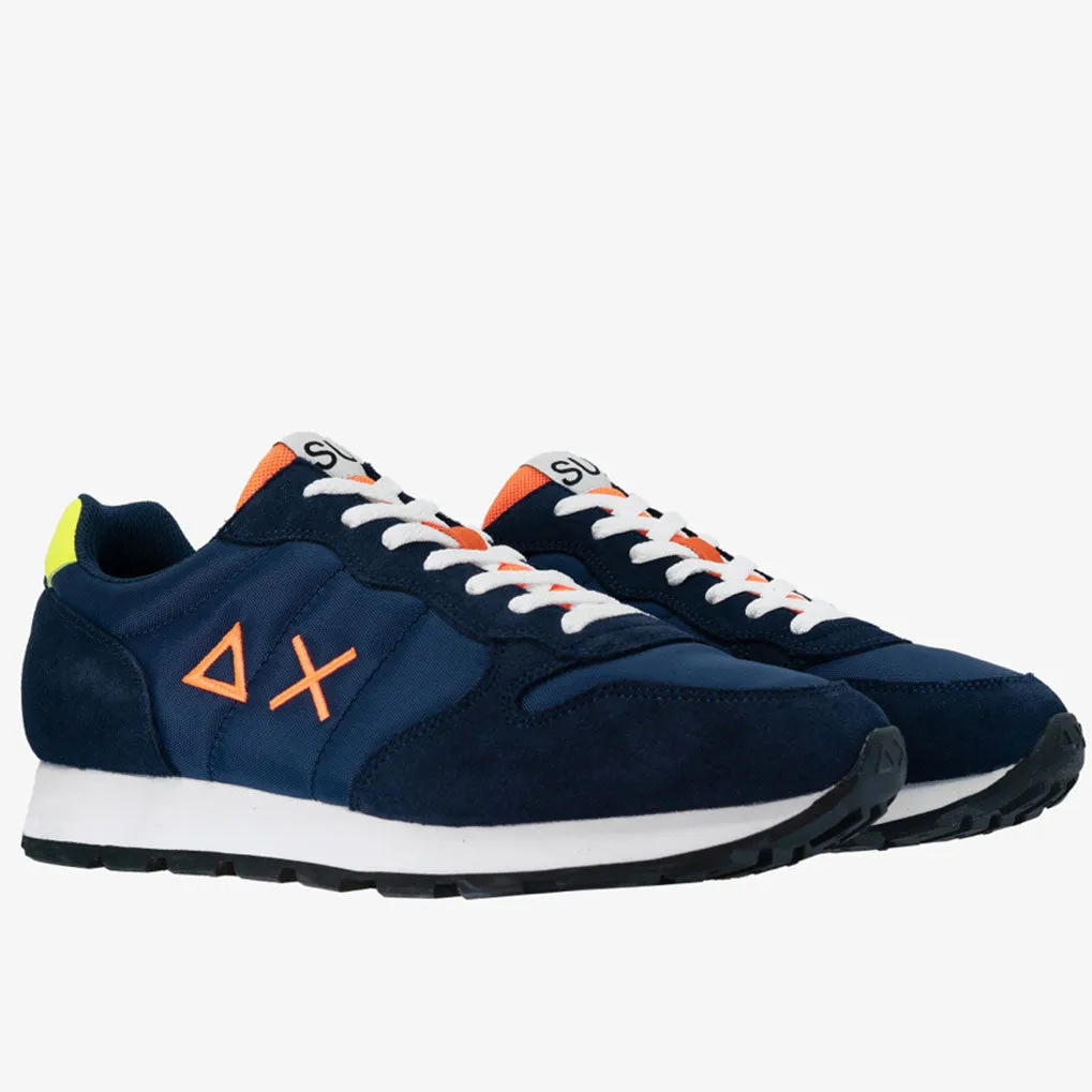 Scarpe Uomo Sun68 Sneakers Tom Fluo Eva Print Navy Blue