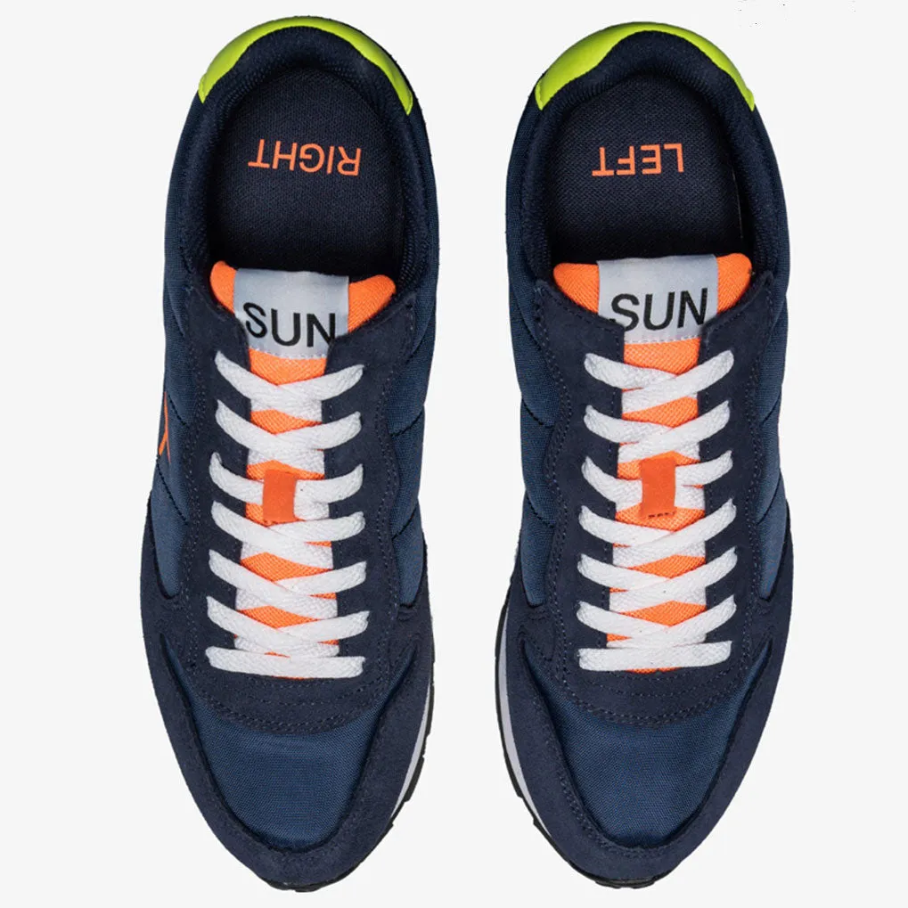 Scarpe Uomo Sun68 Sneakers Tom Fluo Eva Print Navy Blue