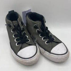 Size 12: Converse Forest Green Slip-on High Top Sneakers