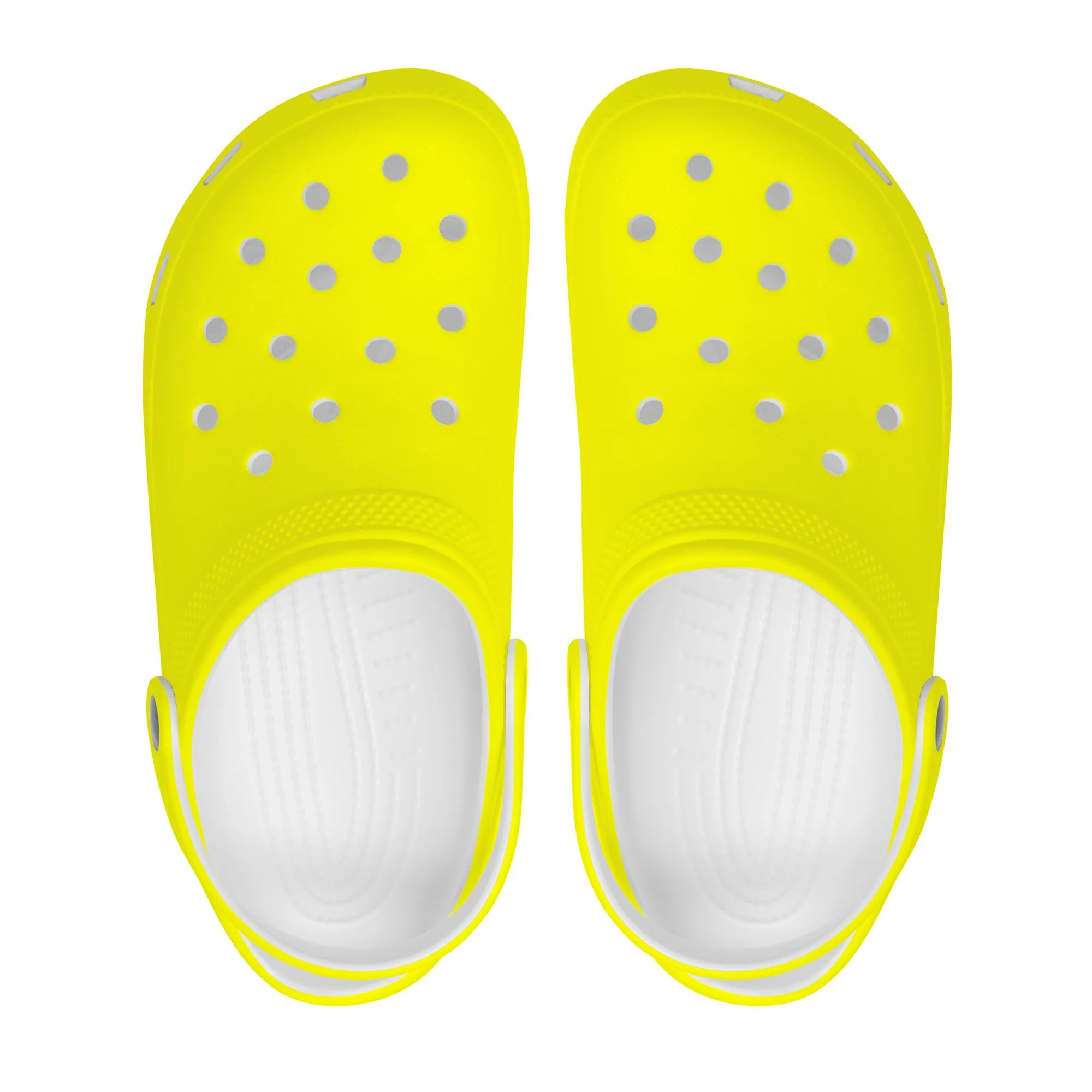 Snooty Fox Art Crocs Clogs - Bright Yellow