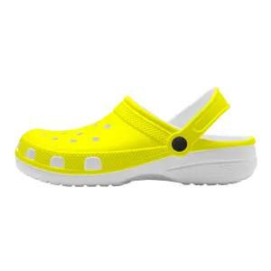 Snooty Fox Art Crocs Clogs - Bright Yellow