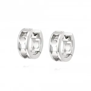 Stevie Huggie Hoop Sterling Silver Earrings HUG09_SLV