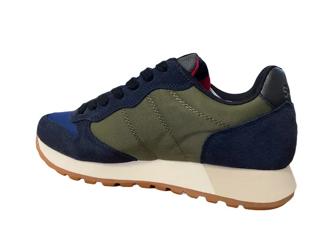 Sun68 sneakers da uomo Jaki Bicolor Z42114 7407 dark military-navy blue