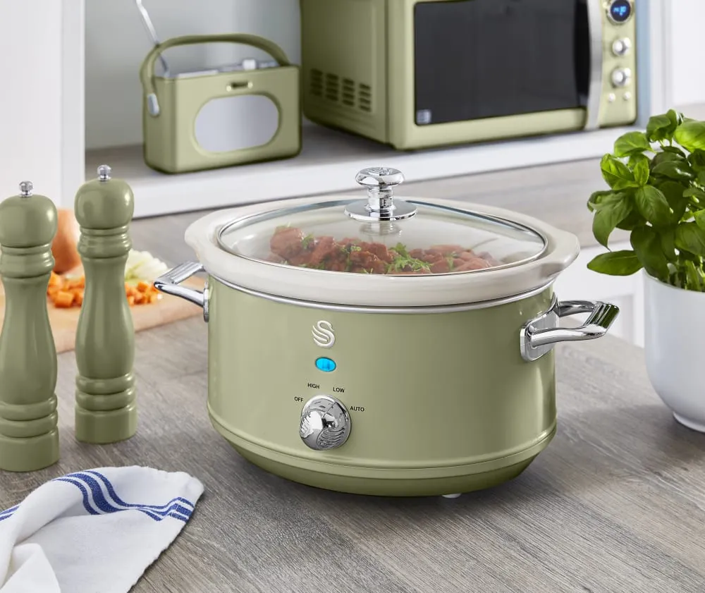 Swan 3.5L Retro Slow Cooker