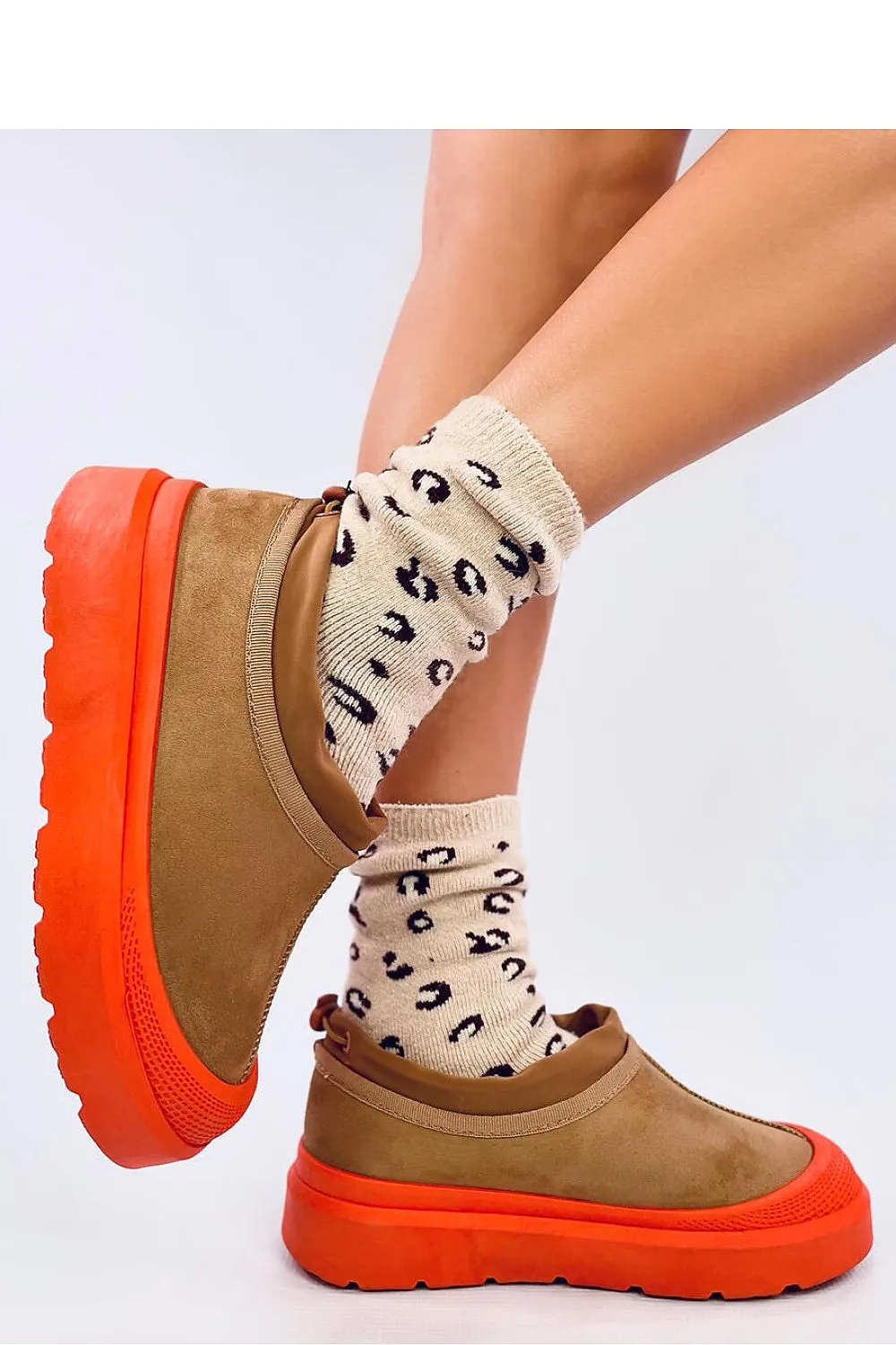 TEEK - Womens Orange Brown Slush Boots