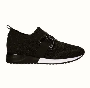 The Knit Slip On Sneaker with Link in Black