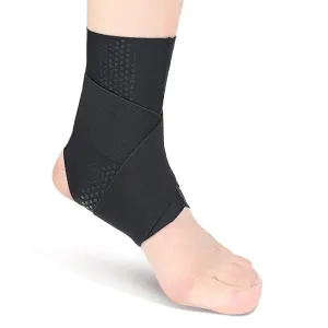 Thin Anti-Slip Dispensing Sports Compression Bandage Ankle Brace, Specification: XL(Black)