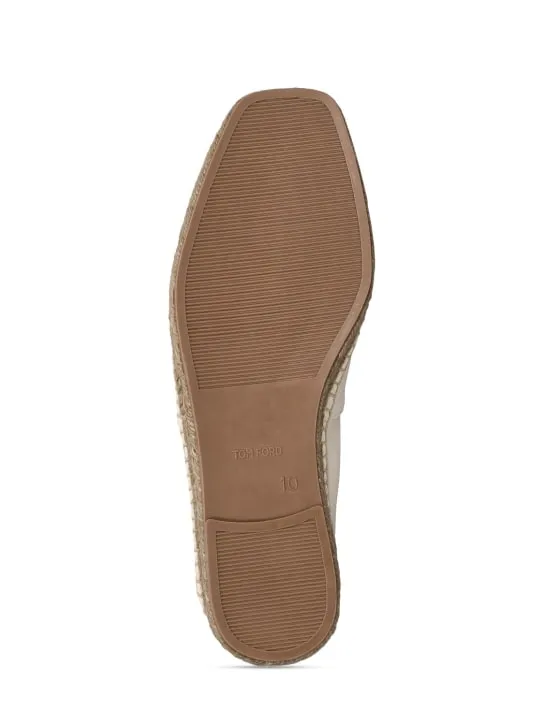 Tom Ford   Grain nubuck espadrille sandals 