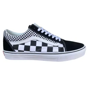 Vans scarpa sneakers da uomo Old Skool a quadri VN0A38G1Q9B nero-bianco