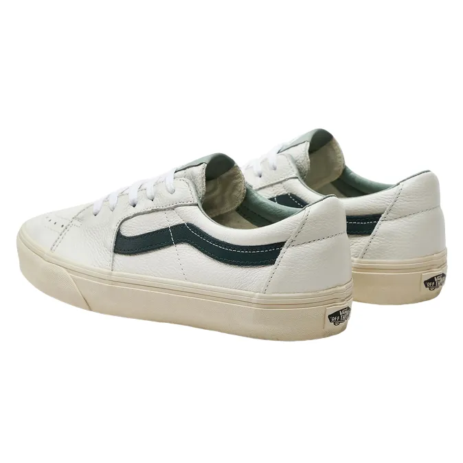 Vans scarpa sneakers in pelle da adulto Sk8-Low Premium VN000BVX2LN1 bianco-verde