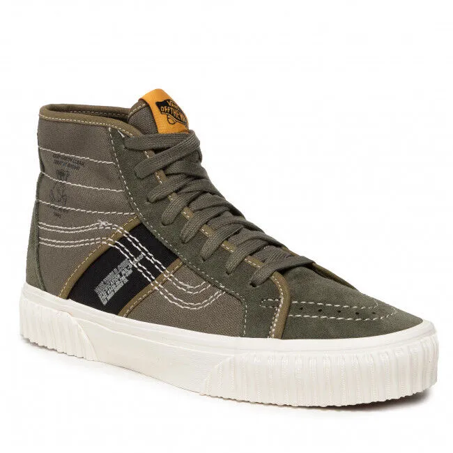 Vans Sk8-Hi Gym Issue VN0A5JIUA061 Men's Olive Green Skateboarding Shoes HS3851