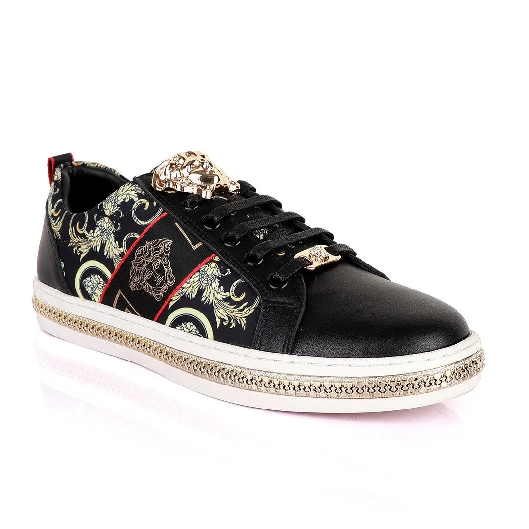 Versace Medusa Head Black and Vintage  Sneakers