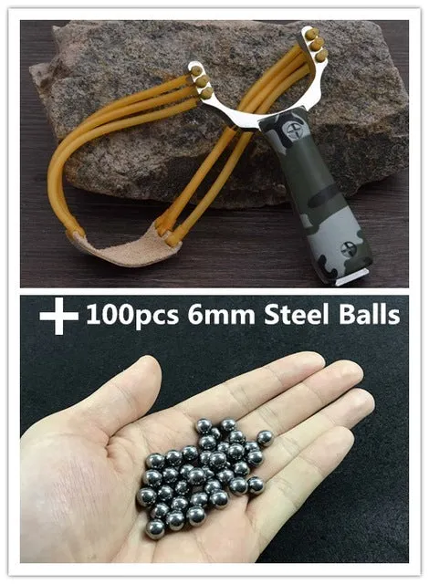 VILEAD Powerful Aluminium Alloy Slingshot Crossbow Hunting Sling Shot Catapult Camouflage Bow  Outdoor Camping Travel Kits