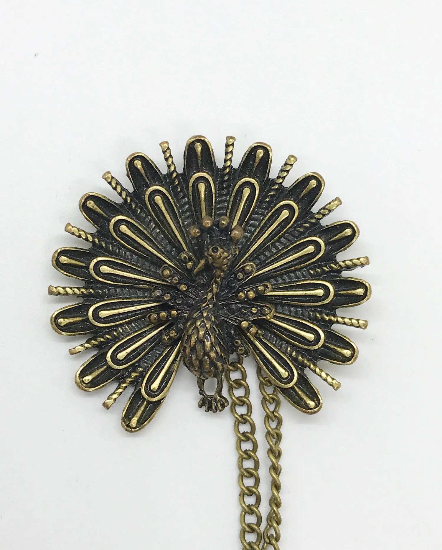 Vintage Detailed Peacock Pendant