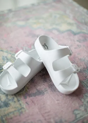 White Slip On Sandals - FINAL SALE