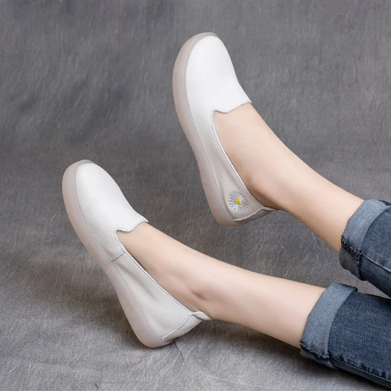 Women Minimalist Casual Leather Soft Flats