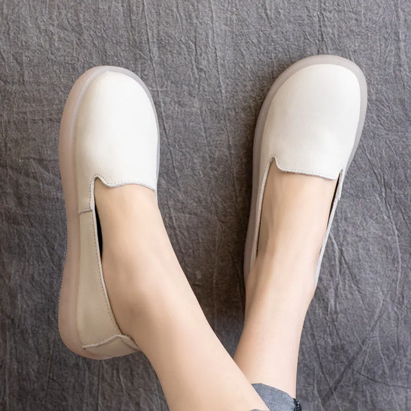 Women Minimalist Casual Leather Soft Flats