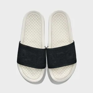 Women's Big Logo TechLoom Slide Ivory / Black