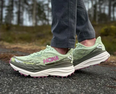 WOMEN'S HOKA STINSON 7 | SEED GREEN / BEET ROOT