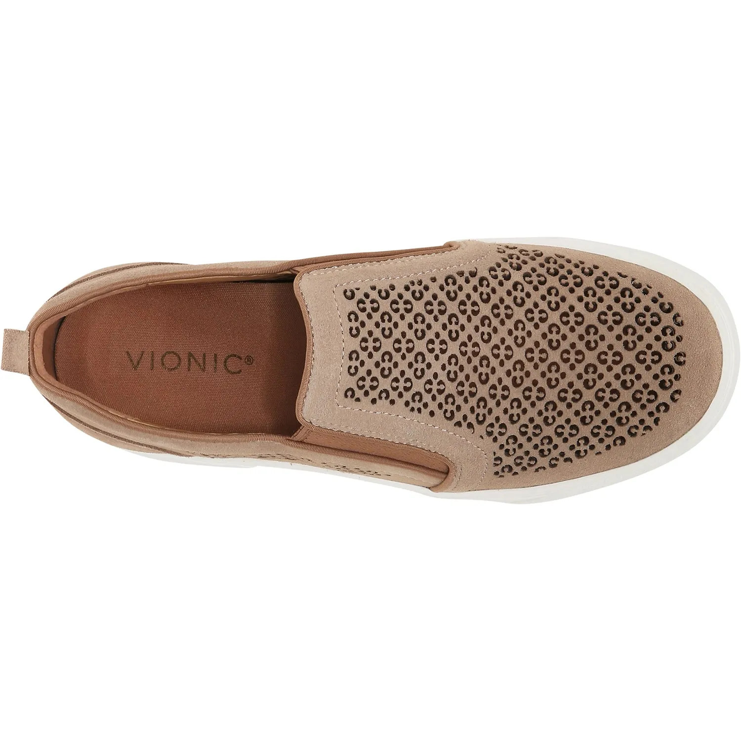 Women's Vionic Kimmie Perf Wheat Suede